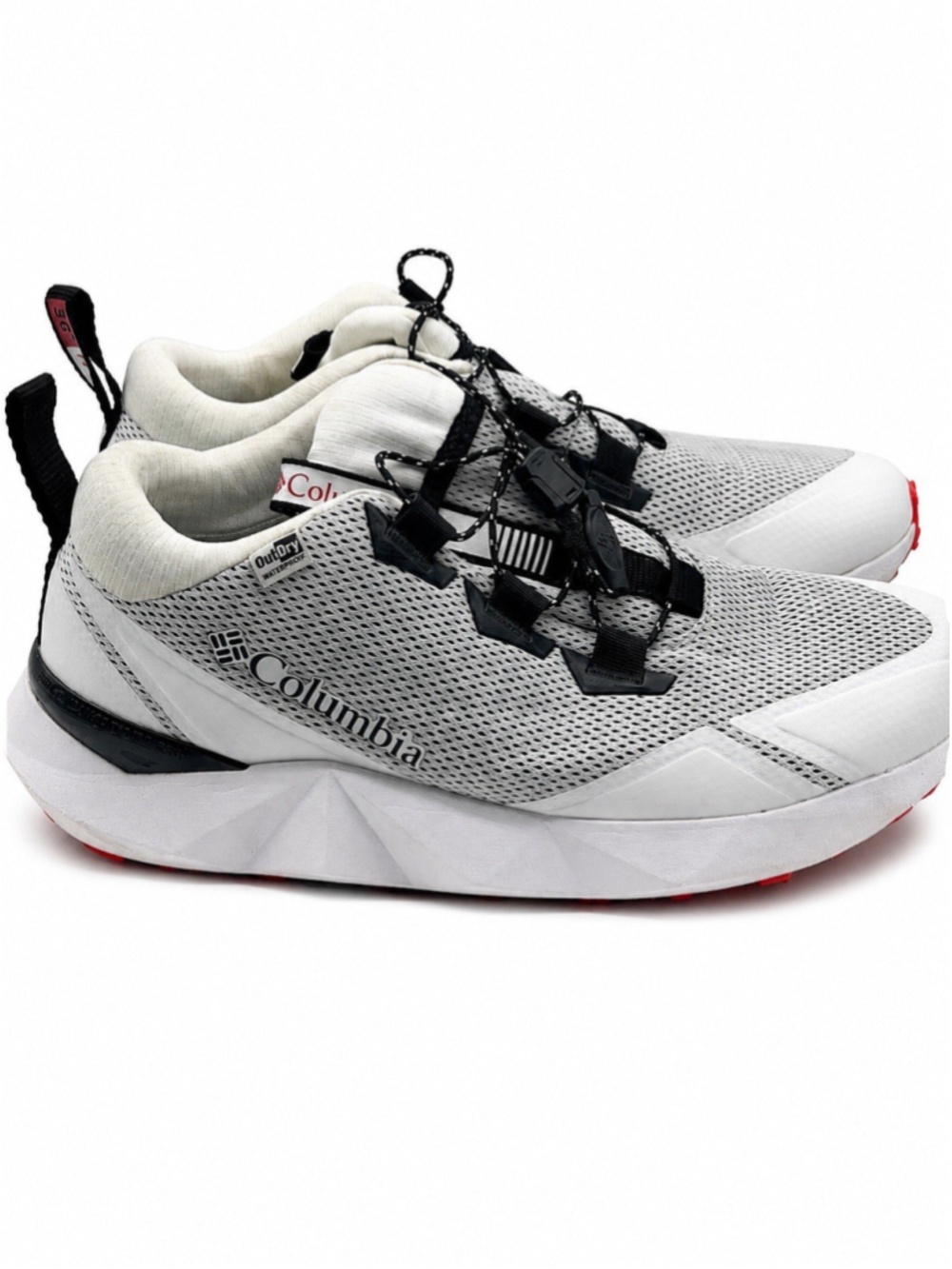 Columbia Facet 60 OutDry Trail Running Hiking Shoes Women’s 8.5 White Red